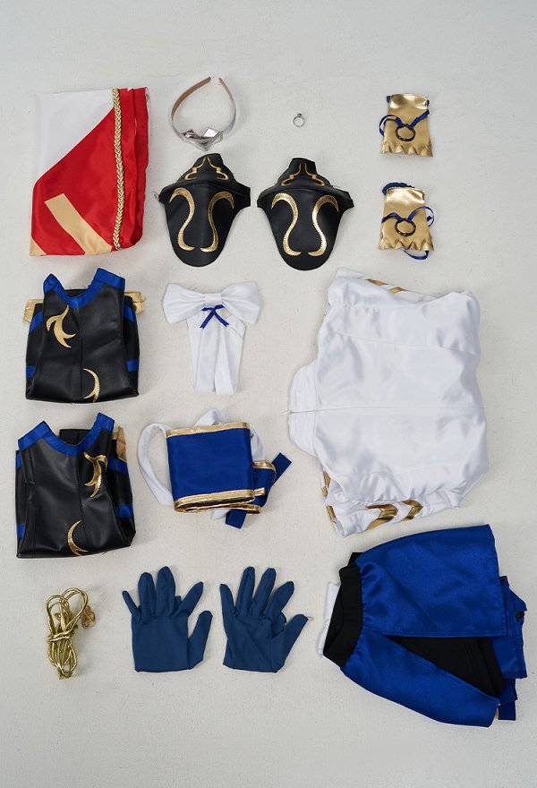 FE Heroine the Dragon Child Cosplay Costume Top and Skort with Cape and Gloves