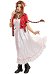 FF Aeris Gainsborough Cosplay Costume Dress Set with Accessory