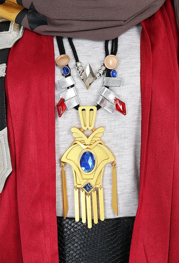 Unisex FF G'raha Tia Cosplay Ohr Schal Hosen Zubehör Handschuhe Top Set Cosplay Kostüm