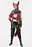 Unisex FF G'raha Tia Cosplay Ohr Schal Hosen Zubehör Handschuhe Top Set Cosplay Kostüm