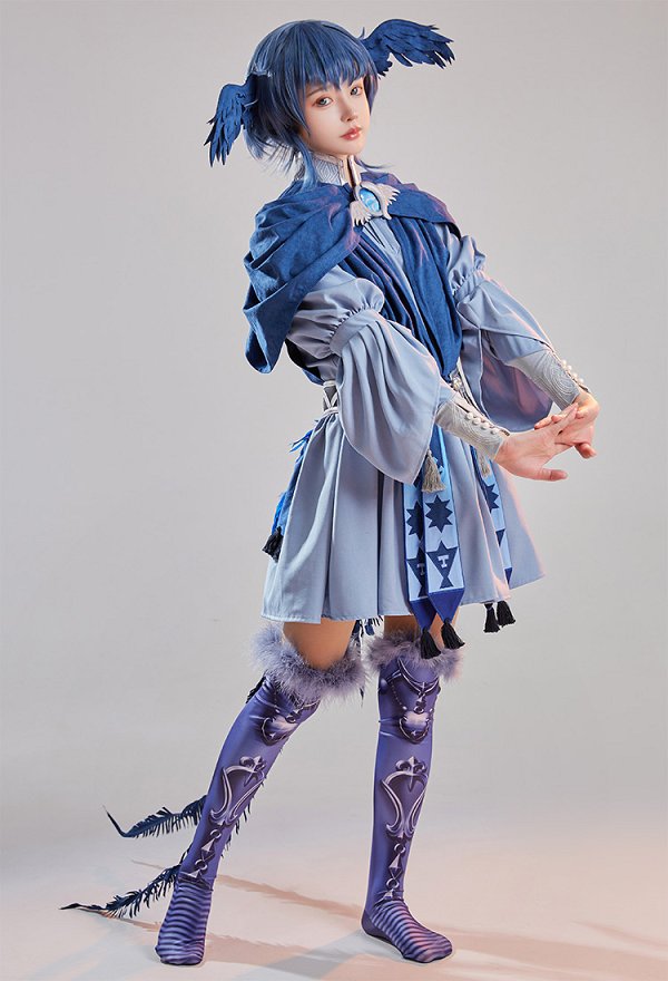 FF XIV Meteion Cosplay Game Vogel Cosplay Kostüm FF XIV Meteion Cosplay Game Vogel Cosplay Kostüm
