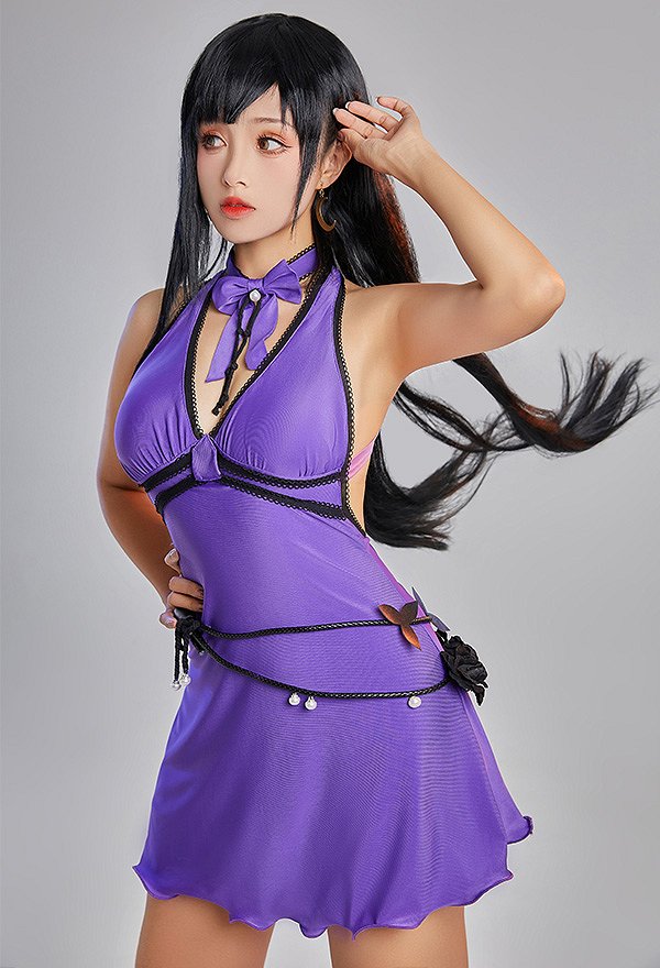 FF Ⅶ Tife Lockhart Cosplay Kleid Cosplay Kostüm