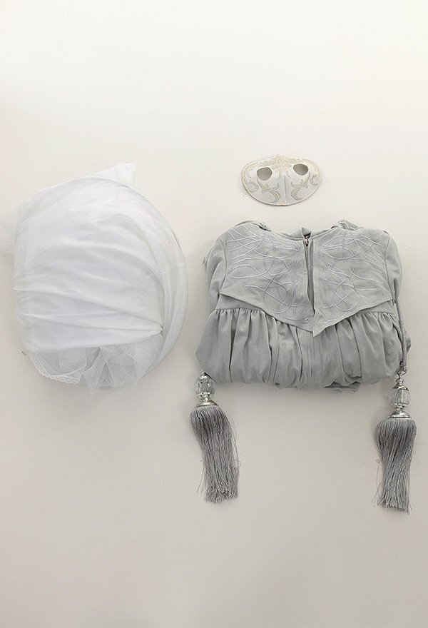 FF XIV Acient Venat Hydaelyn Cosplay Costume Grey Robe