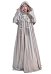 FF XIV Ancient Costume de Cosplay Venat Hydaelyn Peignoir Gris et Masque