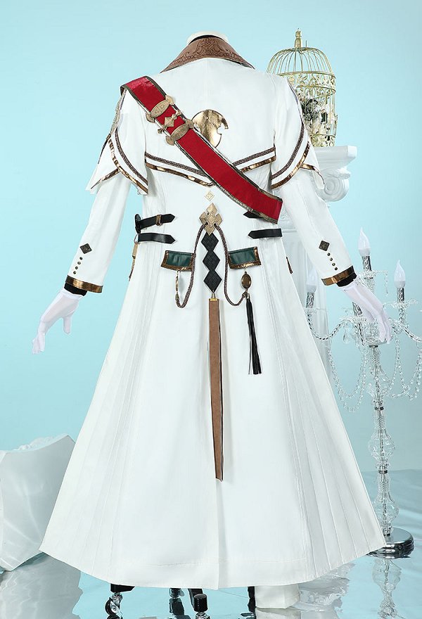 FF Field Commander Cosplay Costume Sweater and Pants with Long Coat and Gloves