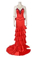 FF Aeris Cosplay Kostüm Totes Kleid mit Halskette und Armband
