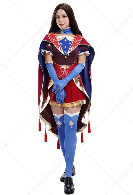 FGO Fate Grand Order Leonardo Da Vinci Shopkeeper Cosplay Kostüm Komplett Set mit Umhang
