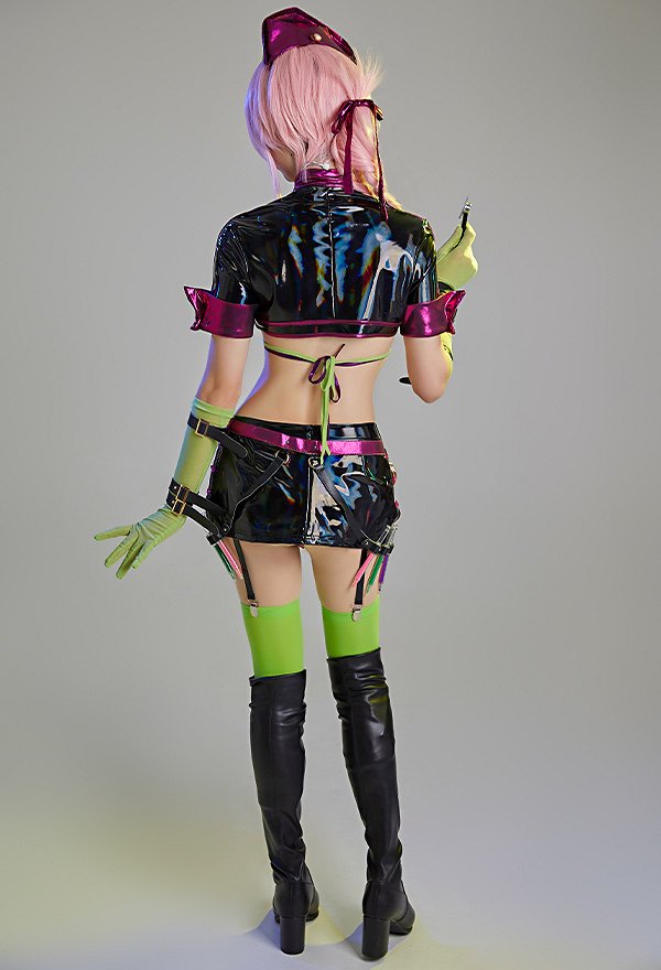 Fate Grand Order FGO Florence Nightingale Cosplay Costume Halloween Sexy Bra and Skirt Set with Hat