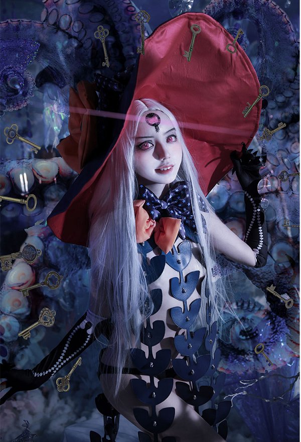 FGO Foreigner Cosplay Costume Sexy Tube Top and Panties with Top and Hat