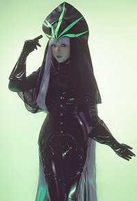 FGO Cosplay Costume Shiny Bodysuit and Hat with Gloves and Socks