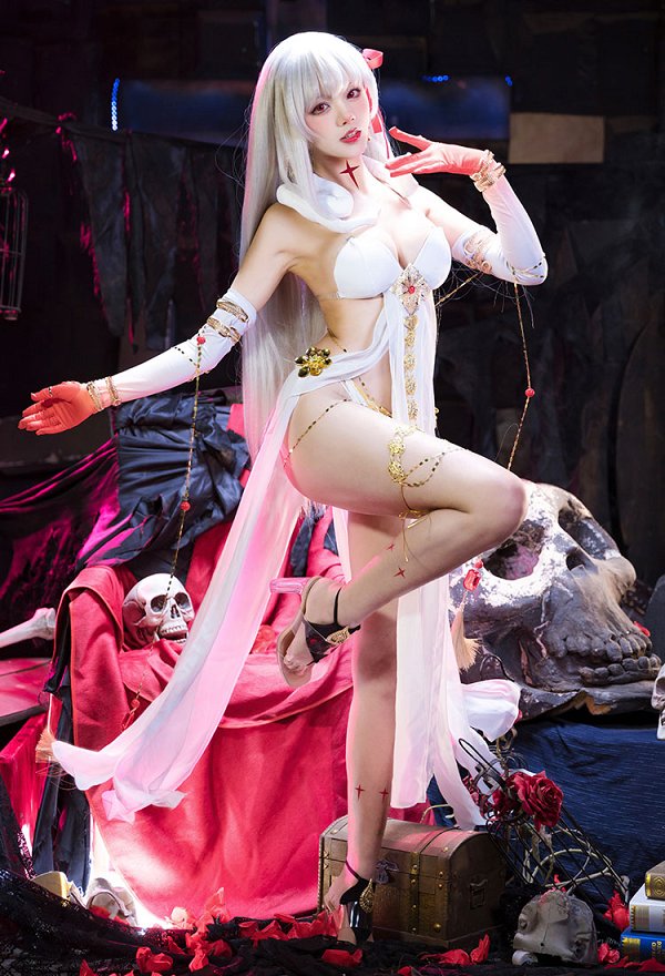 FGO Durga Cosplay Costume Sexy Top and Panty Set with Gloves and Waist Chain FGO Durga Cosplay Costume Sexy Top and Panty Set with Gloves and Waist Chain