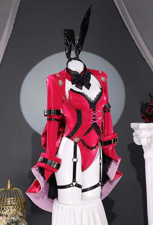 FGO Baobhan Sith Cosplay Costume Bodysuit and Coat with Headband and Earrings