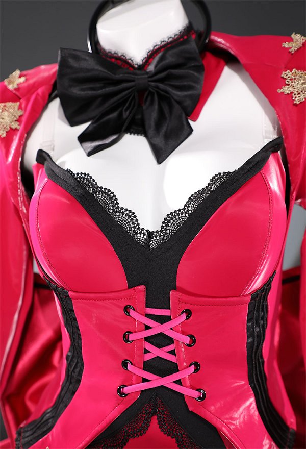 FGO Baobhan Sith Cosplay Costume Bodysuit and Coat with Headband and Earrings