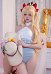 FGO Ereshkigal Cosplay Kostüm Bodysuit Badeanzug mit Hut und Beinband