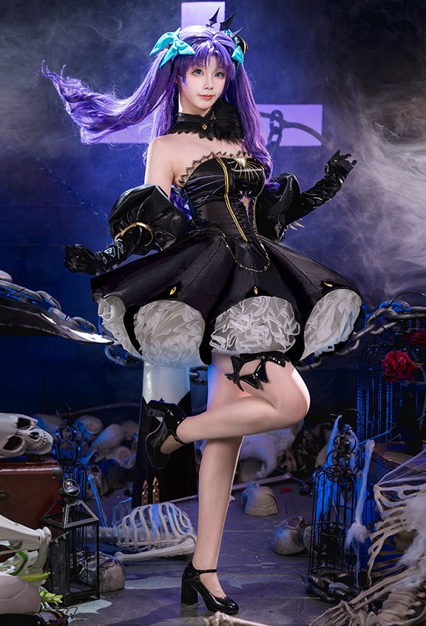 FGO Ereshkigal Stage 2 Cosplay Costume Dress with Sleeves FGO Ereshkigal Stage 2 Cosplay Costume Dress with Sleeves