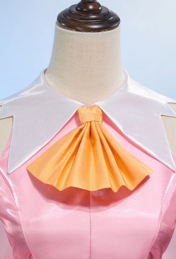 FSN Illya Cosplay Costume Pink Top Skirt Set with Sleeves Gloves
