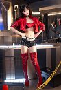 FSN Rin Racing Suit Cosplay Costume Bra and Shorts with Jacket and Socks
