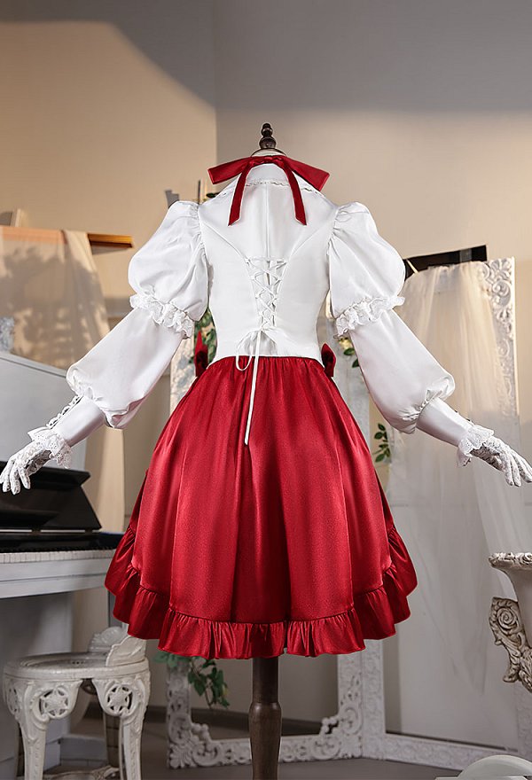 FGO Nero Cosplay Kostüm Oberteil und Hose mit Krone und Frack