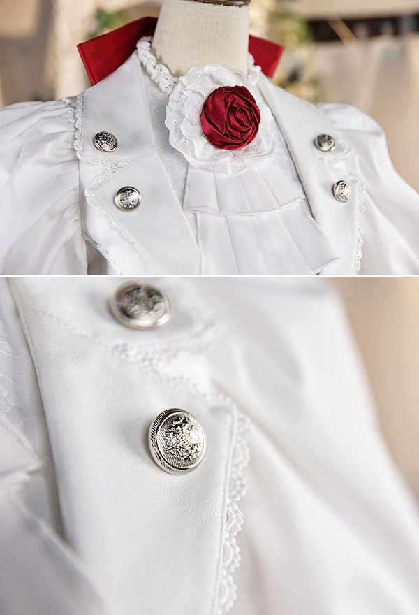 FGO Nero Cosplay Kostüm Oberteil und Hose mit Krone und Frack