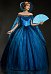 Frankenstein Elizabeth Cosplay Costume Blue Long Dress