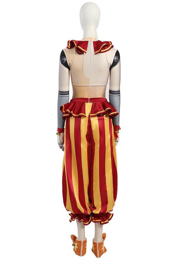 Five Nights at Freddy's Sundrop Cosplay Costume Top and Pants with Shoe Covers and Gloves