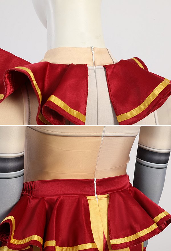 Five Nights at Freddy's Sundrop Cosplay Costume Top and Pants with Shoe Covers and Gloves