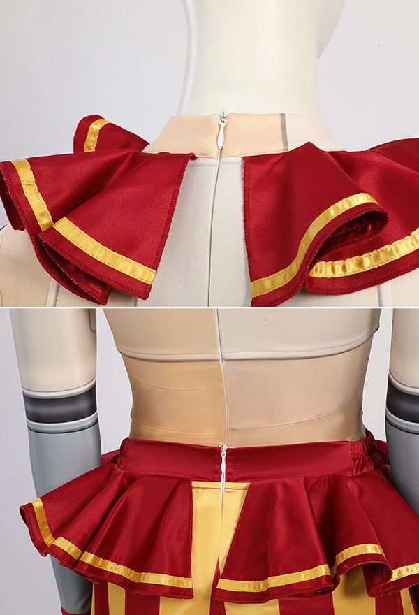 Five Nights at Freddy's Sundrop Cosplay Costume Top and Pants with Shoe Covers and Gloves