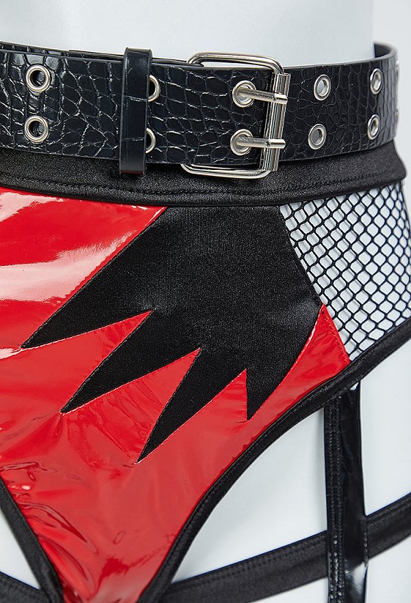 Disfraz de Cosplay Conjunto Divertido y Sexy Derivado de la Loba Rocksand con Corsé y Braga Triangular con Diadema y Cinturón Disfraz de Cosplay Conjunto Divertido y Sexy Derivado de la Loba Rocksand con Corsé y Braga Triangular con Diadema y Cinturón