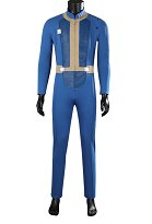 Fallout Disfraz de Cosplay Mono Azul Ceñido para Hombre con Cremallera y Adornos Fallout Disfraz de Cosplay Mono Azul Ceñido para Hombre con Cremallera y Adornos