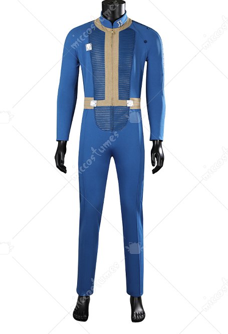 Fallout L'abri 33 Costume de cosplay Combinaison pour homme avec décoration