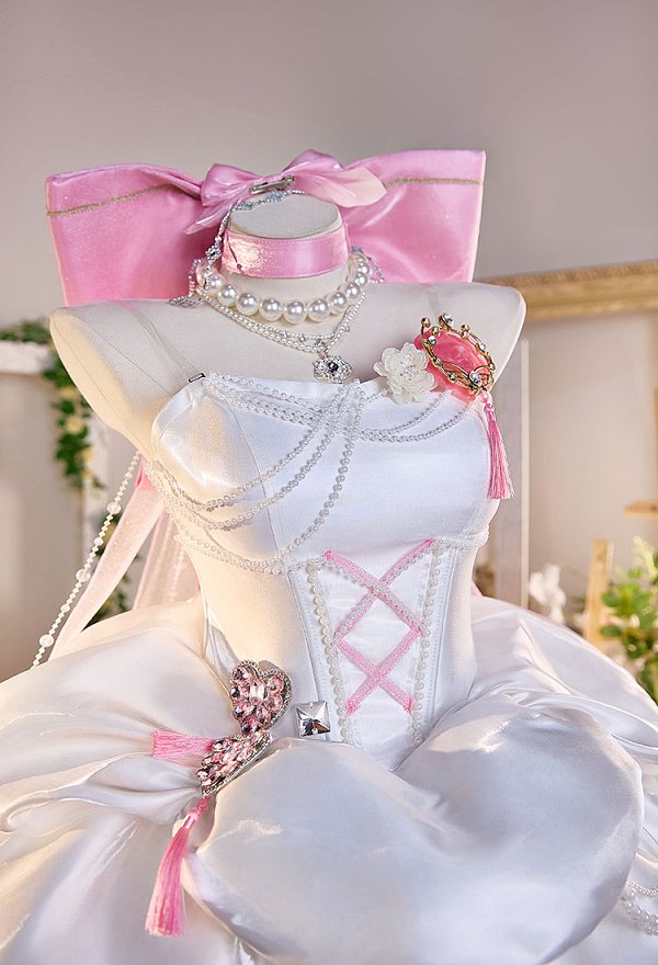 Traje de cosplay de Lady Cat de Game For Peace con collar con lazo