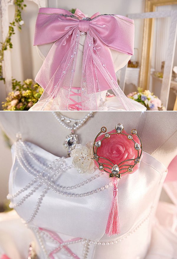 Traje de cosplay de Lady Cat de Game For Peace con collar con lazo