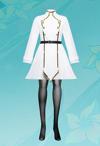 Friren: Beyond Journey's End Friren Cosplay Costume Dress with Pantyhose Belt Ears