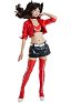 Fate Stay Night Rin Tohsaka Motorbike Suit Cosplay Costume with Headdress and Choker