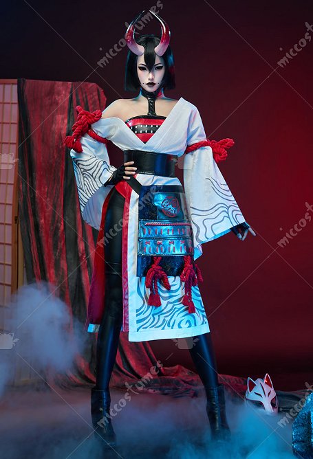 Fortnite The night rose Cosplay Costume EPIC Outfit Top Pants with Kimono and Armor