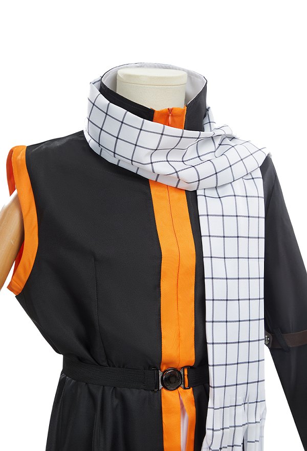 Abrigo y Pantalones de Traje de Cosplay de Hada Teiru Salamander con Cinturón y Bufanda Abrigo y Pantalones de Traje de Cosplay de Hada Teiru Salamander con Cinturón y Bufanda
