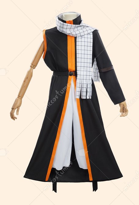 Fairy Teiru Salamander Cosplay Kostüm Mantel und Hose mit Gürtel Schal
