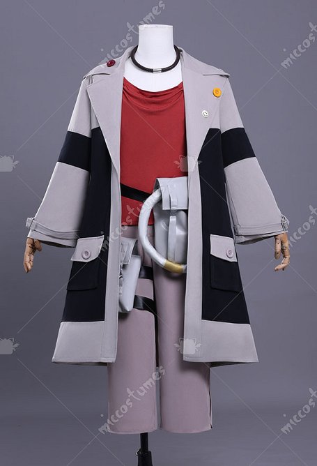 GACHIAKUTA Enjin Cosplay Forro y pantalónes con chaqueta y anillo
