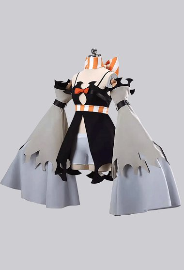 GACHIAKUTA Vestido de cosplay de Amo Empool con mangas acampanadas y pantalones cortos tipo boxer