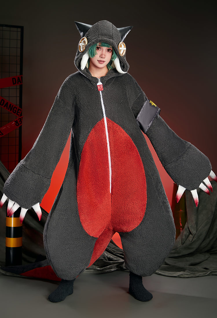 GACHIAKUTA Guita Hebby Disfraz de Cosplay Pijama Onesie con Accesorios de cola y oído