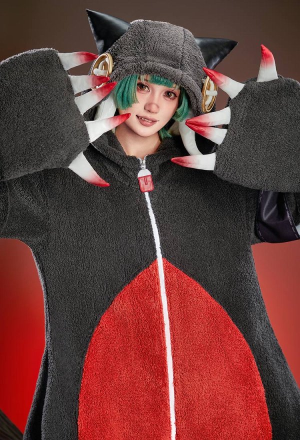 Costume de cosplay GACHIAKUTA Guita Hebby pyjama une pièce avec queue et oreilles