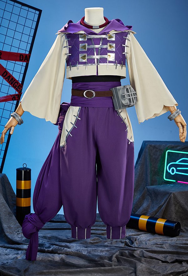 GACHIAKUTA Jabber Wongar Cosplay Costume Lining and Vest with Jacket and Pants