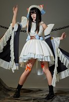 GACHIAKUTA Amo Empool Cleaner Outfit Skin Cosplay Costume Dress with Sleeves and Belt GACHIAKUTA Amo Empool Cleaner Outfit Skin Cosplay Costume Dress with Sleeves and Belt