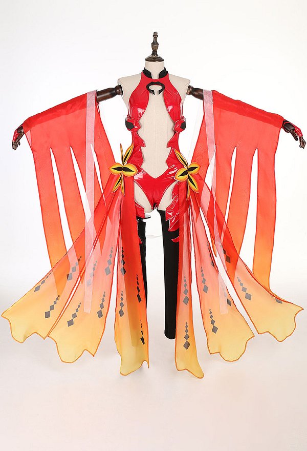 Guilty Crown Inori Yuzuriha Cosplay Kostüm Bodysuit Cutout Neckholder Handschuhe Haar Zubehör Set Guilty Crown Inori Yuzuriha Cosplay Kostüm Bodysuit Cutout Neckholder Handschuhe Haar Zubehör Set