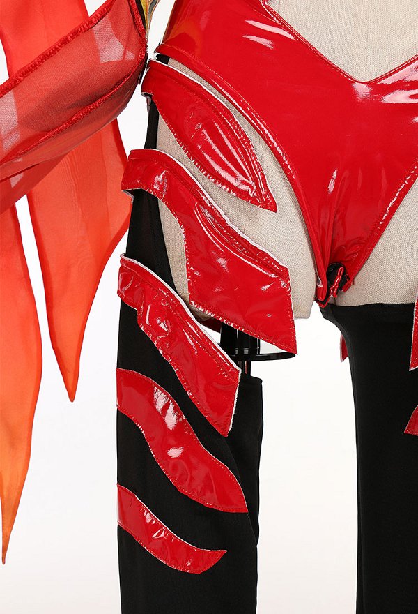Guilty Crown Inori Yuzuriha Cosplay Kostüm Bodysuit Cutout Neckholder Handschuhe Haar Zubehör Set Guilty Crown Inori Yuzuriha Cosplay Kostüm Bodysuit Cutout Neckholder Handschuhe Haar Zubehör Set
