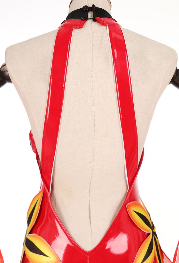 Guilty Crown Inori Yuzuriha Cosplay Kostüm Bodysuit Cutout Neckholder Handschuhe Haar Zubehör Set Guilty Crown Inori Yuzuriha Cosplay Kostüm Bodysuit Cutout Neckholder Handschuhe Haar Zubehör Set