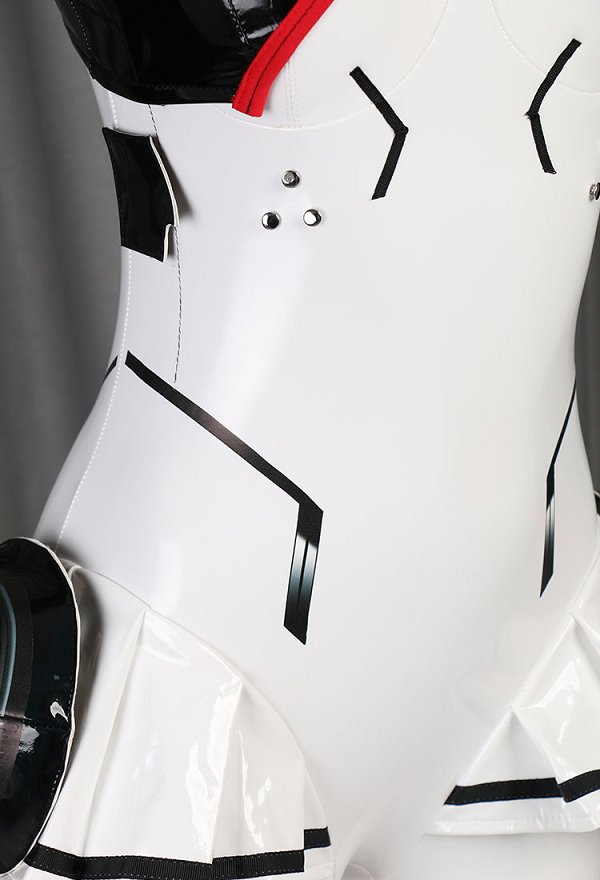 Girl’s Frontline Midnight HK416 Haar Zubehör Handschuhe Clip Taillen Brust Zubehör Weißer Bodysuit Overall
