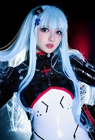 Conjunto de Traje para Niña de Primera Línea de Medianoche EVA HK416 Cosplay Costume White Bodysuit Jumpsuit Set