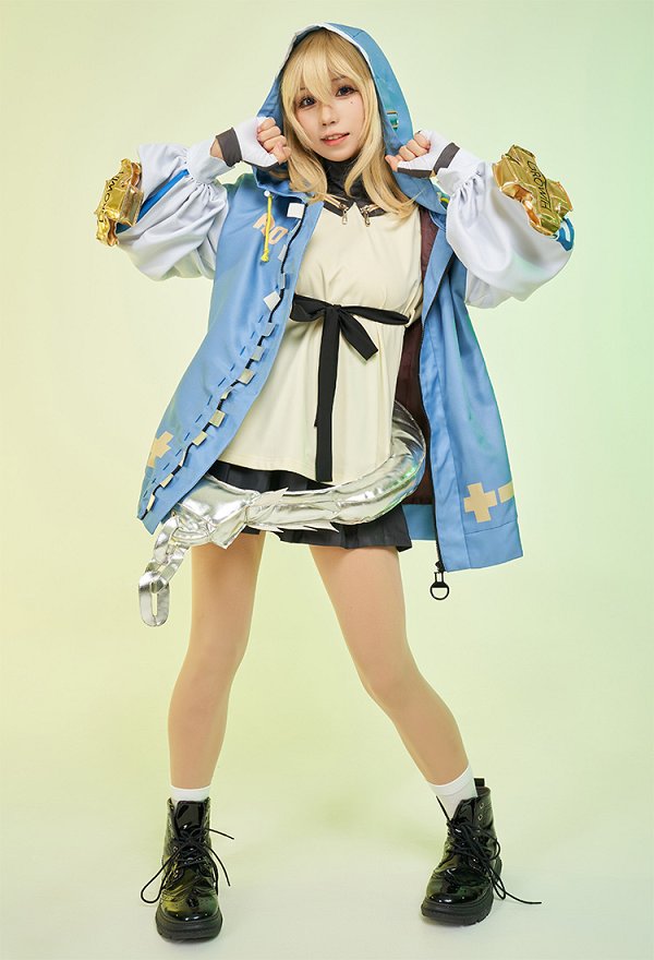 Bridget Guilty Gear Game Cosplay Top Rock Socken Jacke Handschuhe Taillen Zubehör Set Cosplay Kostüm