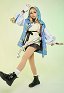 Bridget Guilty Gear Game Cosplay Top Rock Socken Jacke Handschuhe Taillen Zubehör Set Cosplay Kostüm